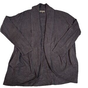 Barefoot Dreams Cozy Chic Lite Black Cardigan Sweater size X-Large Cozy Causal